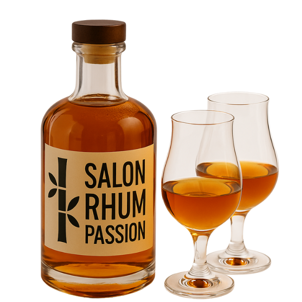 bouteille et verres de rhum Bouteille et verres de rhum